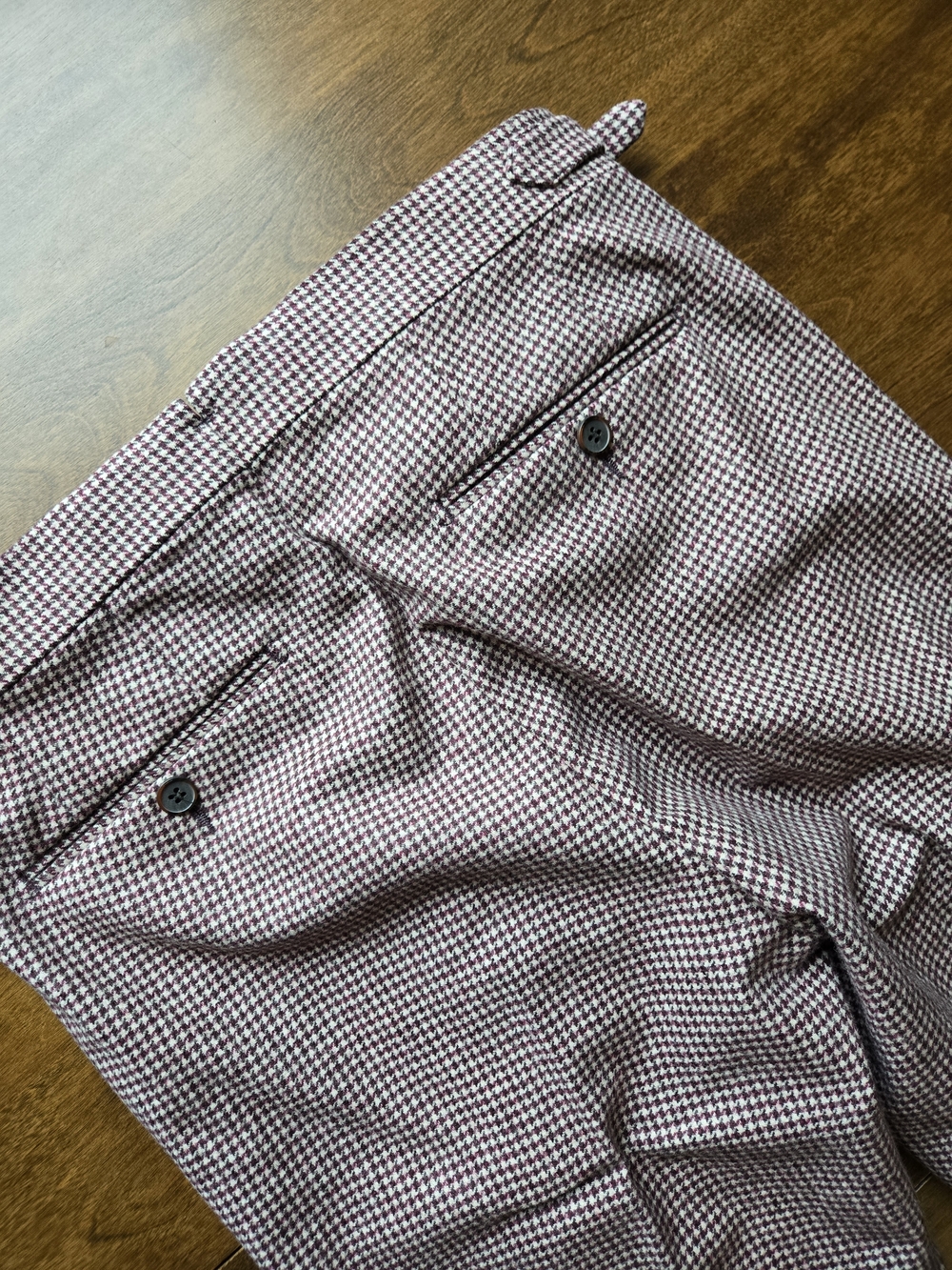 Suitsupply Firenze Trousers Mens 28 Italy E Thomas Wool Slim Fit Side Tab - Picture 5 of 8